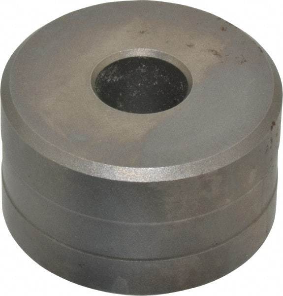 Cleveland Steel Tool - 15/32 Inch Diameter Round Ironworker Die - 1-13/16 Inch Head Diameter, 1-1/8 Inch Head Height - Eagle Tool & Supply