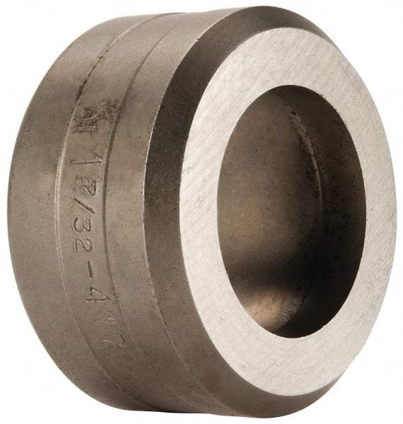 Cleveland Steel Tool - 1-7/32 Inch Diameter Round Ironworker Die - 2 Inch Head Diameter, 1 Inch Head Height - Eagle Tool & Supply