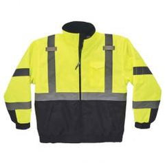 8377 M LIME QUILTED BOMBER JACKET - Eagle Tool & Supply