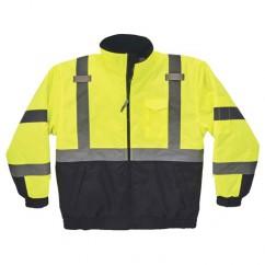 8377 L LIME QUILTED BOMBER JACKET - Eagle Tool & Supply