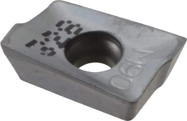 Iscar - HM90 APCT100302 P Grade IC328 Carbide Milling Insert - TiCN Finish, 0.139" Thick, 0.2mm Corner Radius - Eagle Tool & Supply