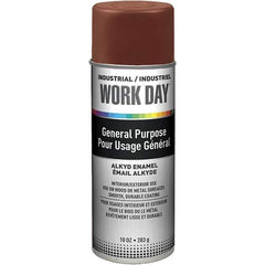 Krylon - Brown, Gloss, Enamel Spray Paint - 9 to 13 Sq Ft per Can, 10 oz Container, Use on Ceramics, Glass, Metal, Plaster, Wood - Eagle Tool & Supply