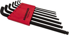 Bondhus - 7 Piece L-Key Ball End Hex Key Set - Hex Range 1.5 to 6mm - Eagle Tool & Supply