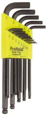 Bondhus - 13 Piece L-Key Ball End Hex Key Set - Hex Range 0.05 to 3/8" - Eagle Tool & Supply