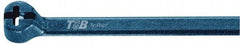 Thomas & Betts - 3.62" Long Blue Nylon Standard Cable Tie - 18 Lb Tensile Strength, 0.91mm Thick, 15.9mm Max Bundle Diam - Eagle Tool & Supply