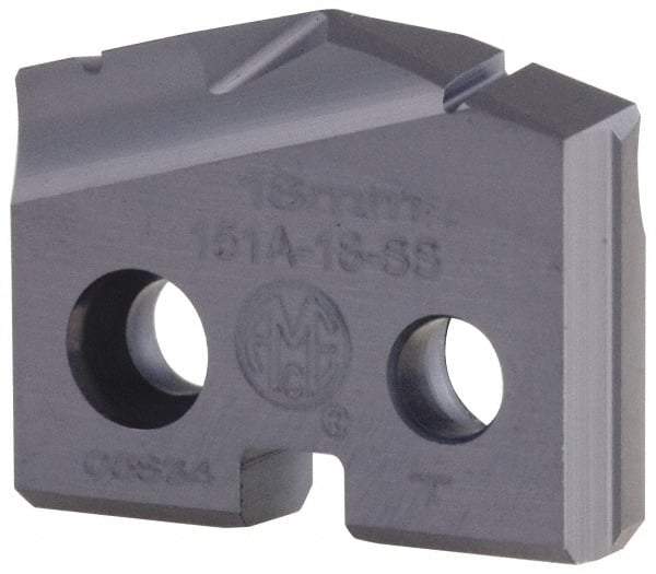 Allied Machine and Engineering - 7/8" Diam x 5/32" Thick, Seat Code 1, 150° Included Angle Spade Drill Insert - TiAlN Coated, Cobalt, Grade Super Cobalt, Series T-A - Eagle Tool & Supply
