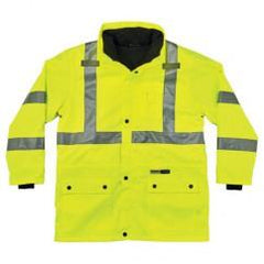 8385 M LIME 4-IN-1 JACKET - Eagle Tool & Supply