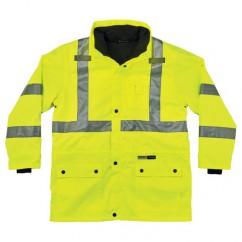 8385 L LIME 4-IN-1 JACKET - Eagle Tool & Supply