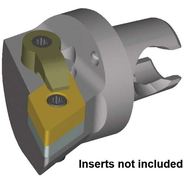 Kennametal - Right Hand Cut, 40mm Min Bore Diam, Size KM2532 Steel Modular Boring Cutting Unit Head - 30mm Max Bore Depth, Through Coolant, Compatible with DN..150408, DN..432 - Eagle Tool & Supply