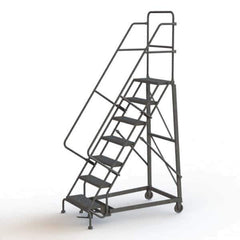 TRI-ARC - Rolling & Wall Mounted Ladders & Platforms Type: Rolling Warehouse Ladder Style: Rolling Safety Ladder - Eagle Tool & Supply