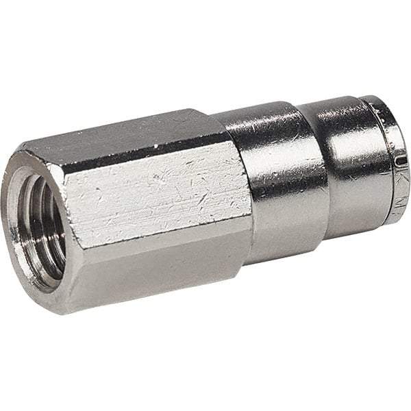 Dynabrade - 1/4 Male NPT Pneumatic Hose Press-On Swivel Fitting - 1/4" Hose ID - Eagle Tool & Supply