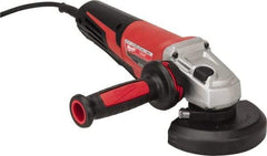 Milwaukee Tool - 5" Wheel Diam, 11,000 RPM, Corded Angle & Disc Grinder - 5/8-11 Spindle, 120 Volts, 13 Amps - Eagle Tool & Supply