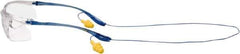 3M - Clear Lenses, Framed Safety Glasses - Scratch Resistant, Clear Polycarbonate Frame, Adjustable Temples, Size Universal, Over the Glasses - Eagle Tool & Supply