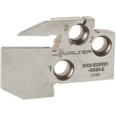 Walter - Right Hand Cut, Single End Indexable Cut-Off Blade - 0.827" Max Depth of Cut, MSS-E Blade - Eagle Tool & Supply