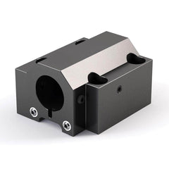 Global CNC Industries - Turret & VDI Tool Holders; Type: Mazak ID Block ; Clamping System: 94mm X 84mm ; Tool Axis: ID ; Through Coolant: No ; Additional Information: 4 Mounting Holes - Exact Industrial Supply