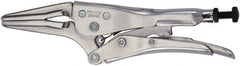 Proto - 6-7/8" OAL Long Nose Serrated Jaw Locking Pliers - 5/16" Jaw Width, 1-31/32" Jaw Depth - Eagle Tool & Supply