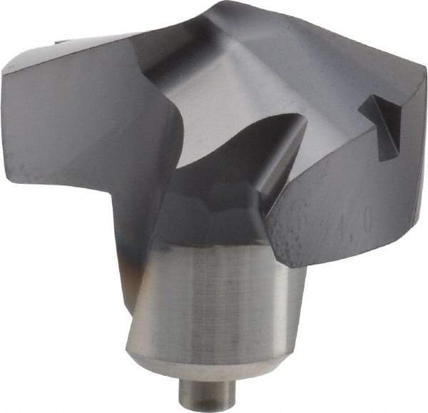 Kennametal - Series KenTIP, 24mm Diam Grade KCP15 140° Replaceable Drill Tip - Carbide, AlTiN Finish, ZC Seat Size - Eagle Tool & Supply