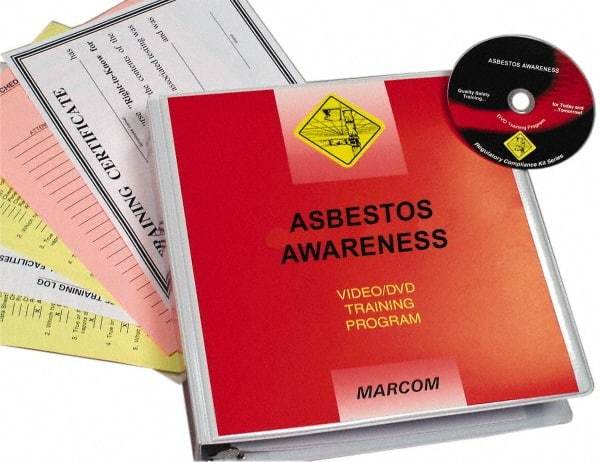 Marcom - Asbestos Awareness, Multimedia Training Kit - 14 Minute Run Time DVD, English and Spanish - Eagle Tool & Supply