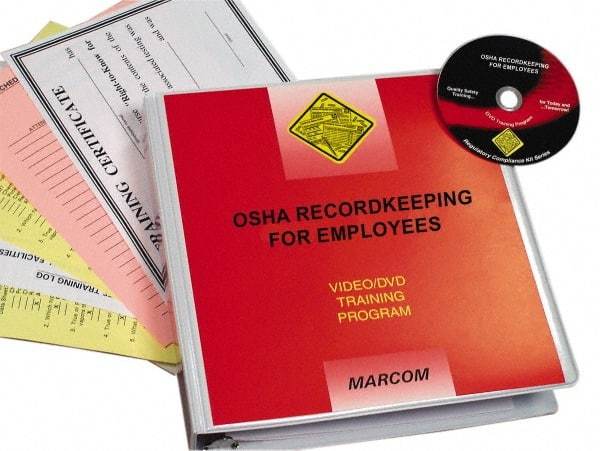 Marcom - OSHA Recordkeeping for Employees, Multimedia Training Kit - 14 Minute Run Time DVD, English and Spanish - Eagle Tool & Supply