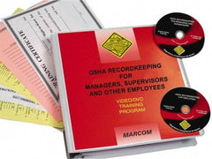 Marcom - OSHA Recordkeeping for Managers, Supervisors and Employees, Multimedia Training Kit - 37 Minute Run Time DVD, English and Spanish - Eagle Tool & Supply