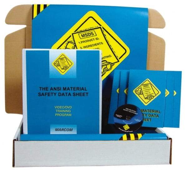 Marcom - The ANSI Material Safety Data Sheet, Multimedia Training Kit - 13 Minute Run Time DVD, English and Spanish - Eagle Tool & Supply