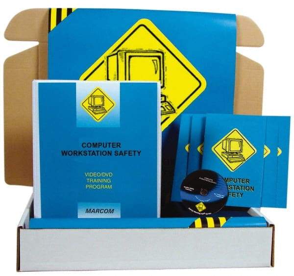 Marcom - Computer Workstation Safety, Multimedia Training Kit - 18 Minute Run Time DVD, English and Spanish - Eagle Tool & Supply