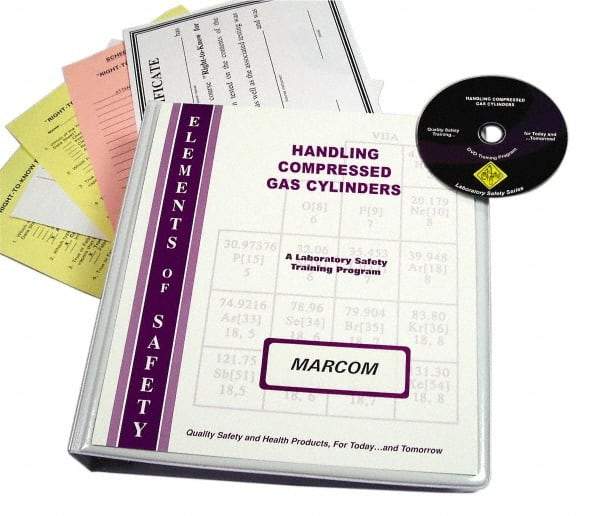 Marcom - Handling of Compressed Gas Cylinders, Multimedia Training Kit - DVD, English - Eagle Tool & Supply