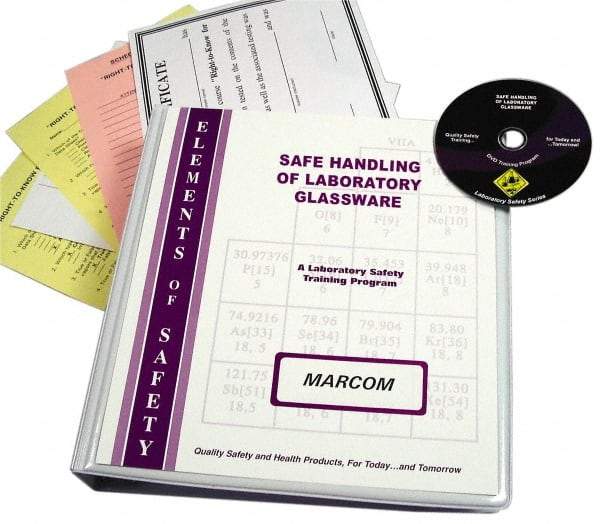 Marcom - Safe Handling of Laboratory Glassware, Multimedia Training Kit - DVD, English - Eagle Tool & Supply