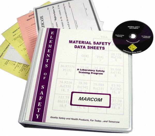 Marcom - Using Material Safety Data Sheets in the Laboratory, Multimedia Training Kit - DVD, English - Eagle Tool & Supply