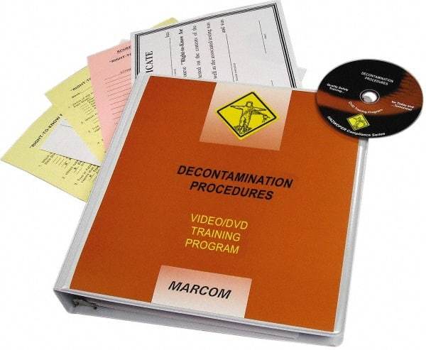 Marcom - Decontamination Procedures, Multimedia Training Kit - 16 min Run Time DVD, English & Spanish - Eagle Tool & Supply