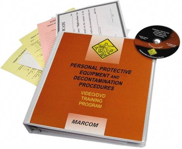 Marcom - Personal Protective Equipment & Decontamination Procedures, Multimedia Training Kit - 21 min Run Time DVD, English & Spanish - Eagle Tool & Supply