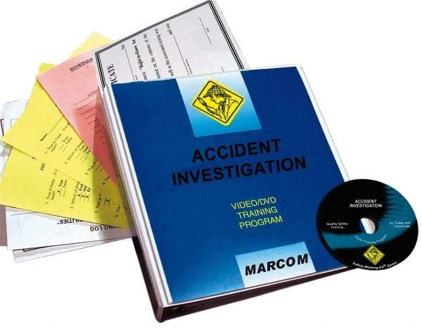 Marcom - Accident Investigation, Multimedia Training Kit - 13 Minute Run Time DVD, English and Spanish - Eagle Tool & Supply