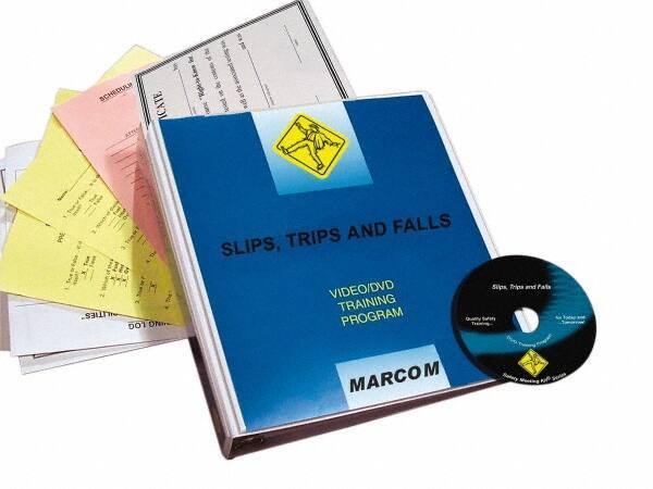 Marcom - Slips, Trips and Falls, Multimedia Training Kit - 17 Minute Run Time DVD, English and Spanish - Eagle Tool & Supply