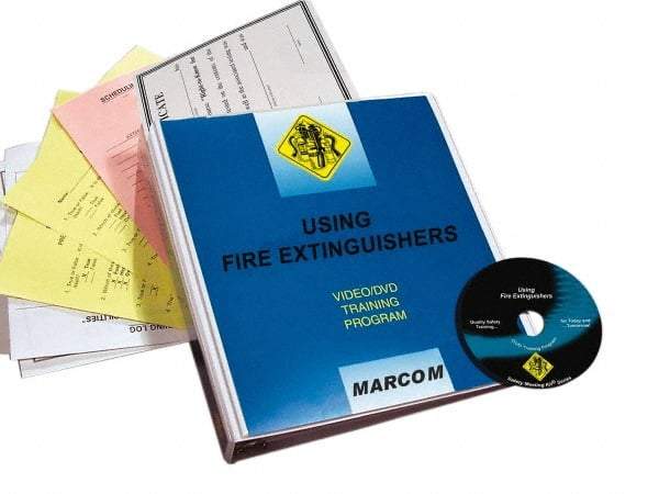 Marcom - Using Fire Extinguishers, Multimedia Training Kit - 18 Minute Run Time DVD, English and Spanish - Eagle Tool & Supply