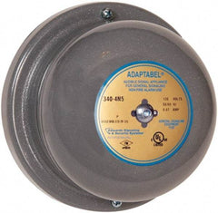 Edwards Signaling - 4" Diam, 24 VAC Bell - 0.31 Amps, 88 Decibles at 10', Vibrating, Waterproof - Eagle Tool & Supply