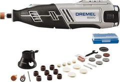 Dremel - Electric Grinder Kits Tool Type: Cordless Variable Speed Rotary Tool Includes: Multi-Purpose Cutting Attachment; (28) Accessories; Micro-Case; Wrench - Eagle Tool & Supply