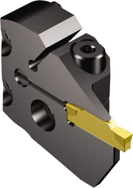 Sandvik Coromant - 570-xxR/L123..C Insert, 14mm Head Length, Modular Grooving Cutting Unit Head - Right Hand Cut, System Size 32, Through Coolant, Series CoroCut 1-2 - Eagle Tool & Supply