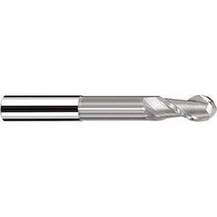 Fraisa - 1/2" Diam, 1/2" LOC, 2 Flute Solid Carbide Ball End Mill - Eagle Tool & Supply