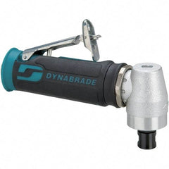 Dynabrade - 1/4" Collet, Angle Handle, Air Angle Die Grinder - 12,000 RPM, Rear Exhaust, 23 CFM, 0.4 hp, 90 psi, 1/4 NPT Inlet - Eagle Tool & Supply