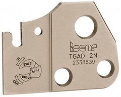 Iscar - 0.071 to 0.0945" Groove Width, Neutral Cut, Indexable Grooving Blade - TAG N.., TAG R/L.. Insert Style, Series Tang-Grip - Eagle Tool & Supply