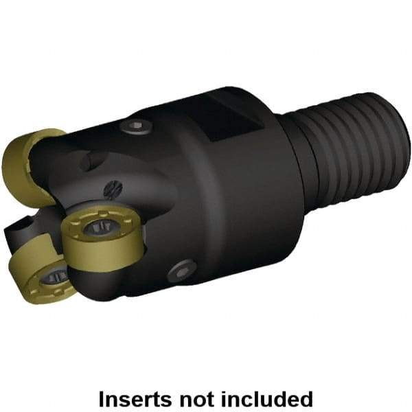 Kennametal - 30mm Cutting Diam, 29mm Shank Diam, 2.97mm Max Depth of Cut, Modular Connection Indexable Copy End Mill - 4 Inserts, RN.J1204M0.. Insert, KDR Toolholder, Steel, Through Coolant - Eagle Tool & Supply