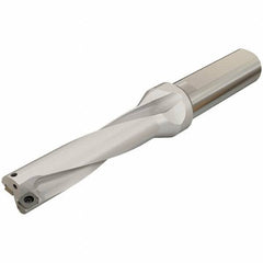 Iscar - 80mm Max Drill Depth, 4xD, 20mm Diam, Indexable Insert Drill - 2 Inserts, 25mm Shank Diam, Whistle Notch Shank - Eagle Tool & Supply
