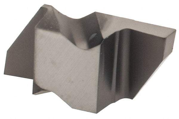 Kennametal - 2062NG Grade KCU10, 1.58mm Cutting Width Carbide Grooving Insert - 2.79mm Max Depth of Cut, Right Hand, 0.19mm Corner Radius, AlTiN Finish - Eagle Tool & Supply
