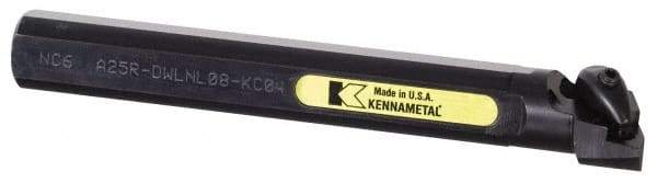 Kennametal - 32mm Min Bore Diam, 200mm OAL, 63/64" Shank Diam, A-DWLN-KC Indexable Boring Bar - WN.. Insert, Clamp Holding Method - Eagle Tool & Supply