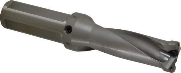 Kennametal - 3-3/4" Max Drill Depth, 2.5xD, 38.1mm Diam, Indexable Insert Drill - 2 Inserts, 1-1/2" Shank Diam, Straight Shank - Eagle Tool & Supply