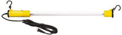 Value Collection - 125 Volt, 14 Watt, Electric, Fluorescent Portable Hook Work Light - 15' Cord, 1 Head, 1,350 Lumens, 31-1/2" Long - Eagle Tool & Supply