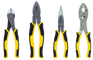 STANLEY® 4 Piece Bi-Material Plier Set - Eagle Tool & Supply