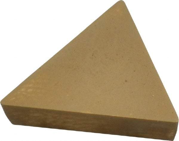 Kennametal - TPG321 Grade KC850 Carbide Turning Insert - TiC/TiCN/TiN Finish, 60° Triangle, 3/8" Inscr Circle, 1/8" Thick, 1/64" Corner Radius - Eagle Tool & Supply