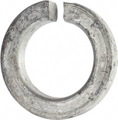 Value Collection - 1-1/2", 1.524" ID, 3/8" Thick Split Lock Washer - Grade 8 Spring Steel, Hot Dipped Galvanized Finish, 1.524" Min ID, 1.554" Max ID, 2.419" Max OD - Eagle Tool & Supply