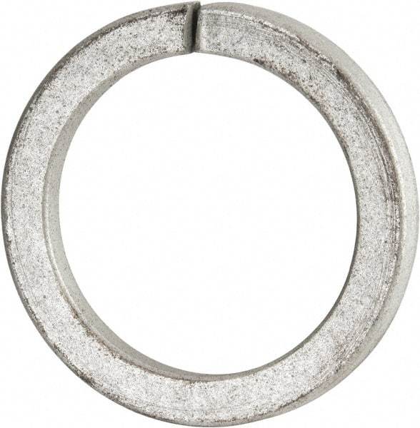 Value Collection - 3", 2.008" ID, 0.458" Thick Split Lock Washer - Grade 8 Spring Steel, Zinc-Plated Finish, 2.008" Min ID, 2.039" Max ID, 4.074" Max OD - Eagle Tool & Supply